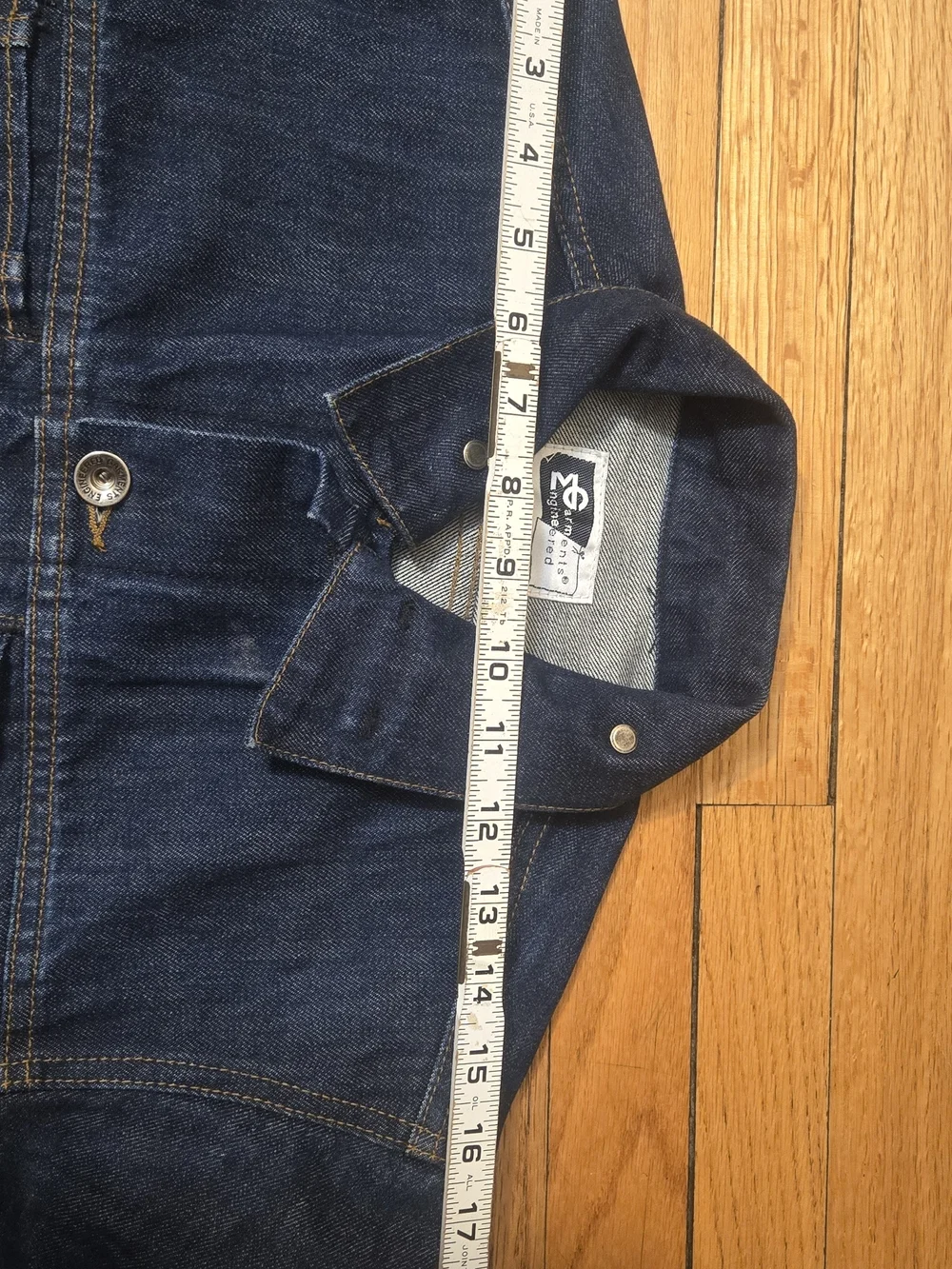 Engineered Garments Men's Dark Blue Denim Jacket - Classic Trucker Style. Xsmall - Picture 10 of 12